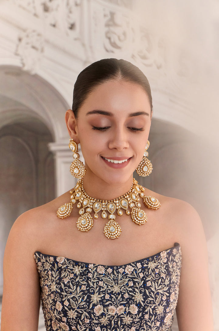 Aarisha Polki Necklace Set