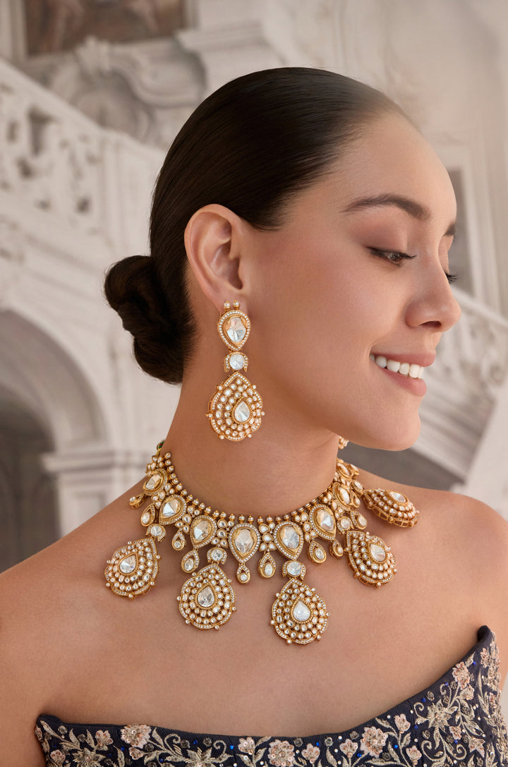 Aarisha Polki Necklace Set