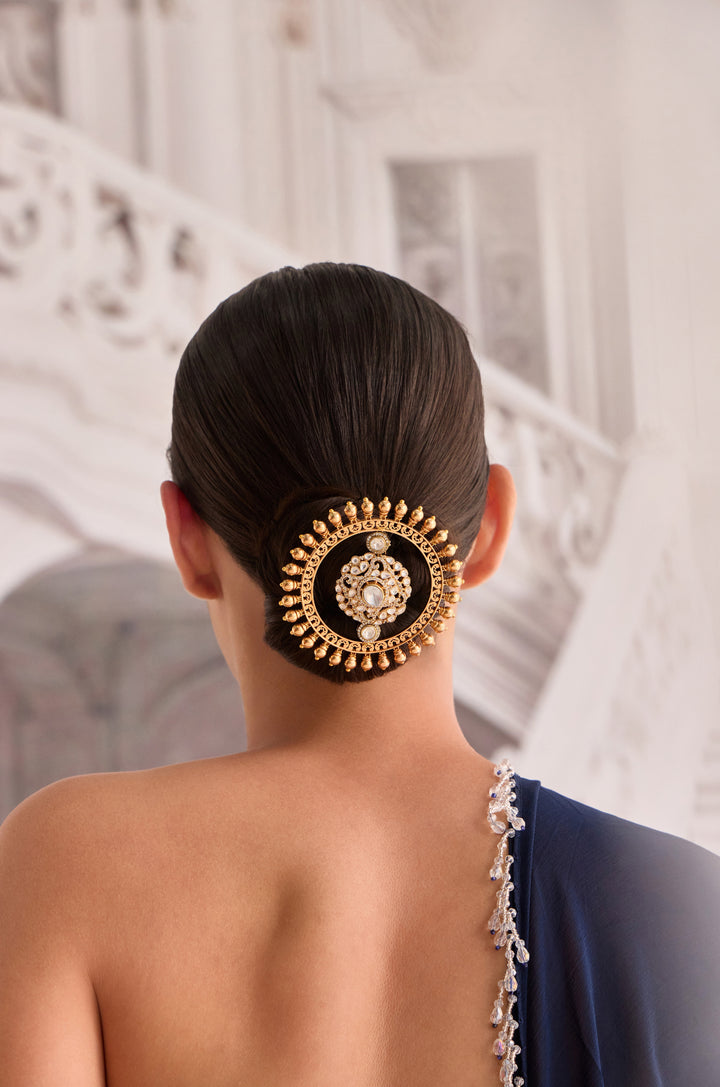 Sitara Statement Polki Braid Pin