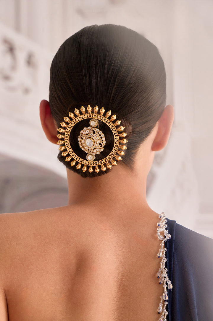 Sitara Statement Polki Braid Pin