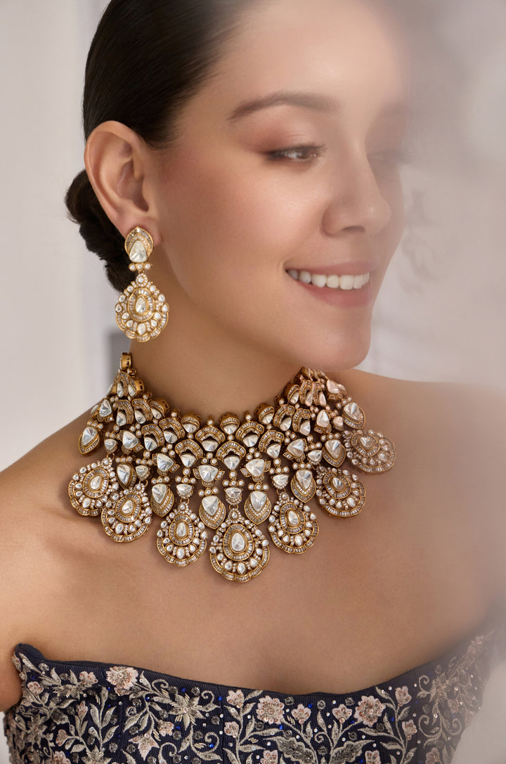 Aarika Polki Necklace Set