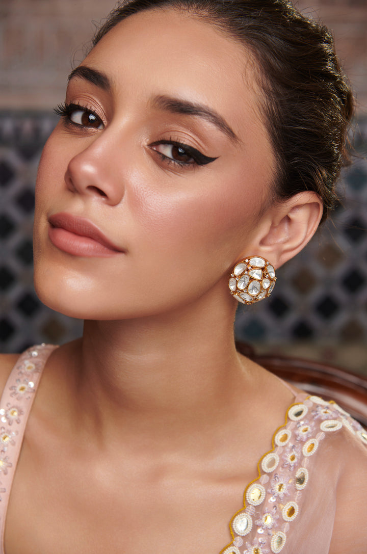 Yashti Victorian Polki Studs