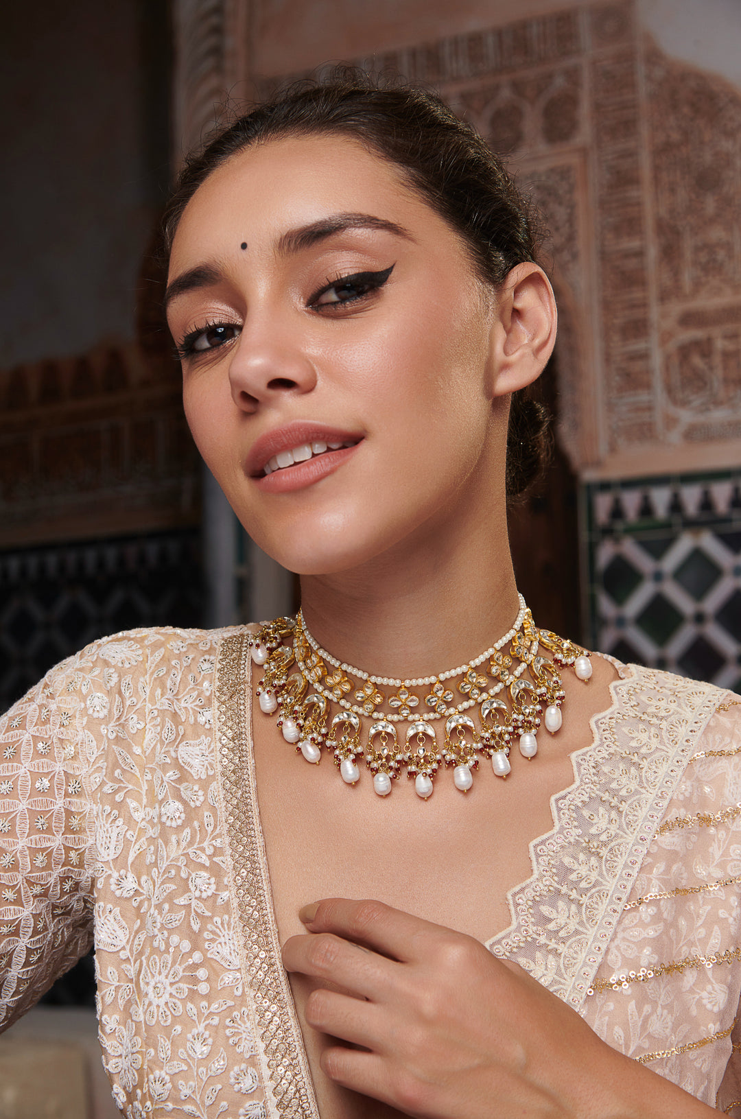 Nigaar Chand Kundan Necklace