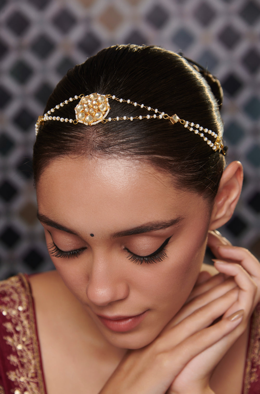 Prishi Kundan Head Band