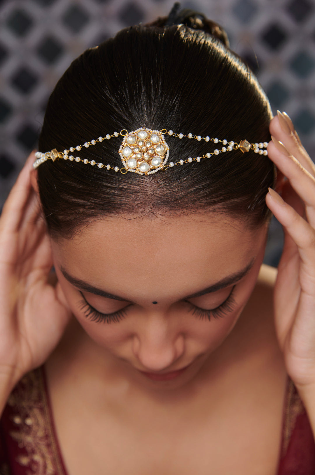 Prishi Kundan Head Band