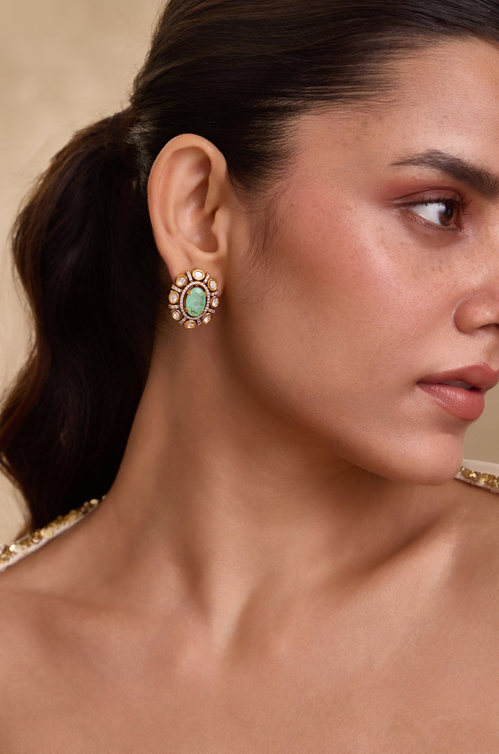 Ziva Polki Studs