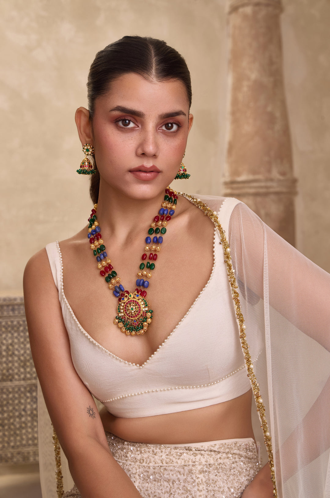 Medha Multicolored Necklace Set