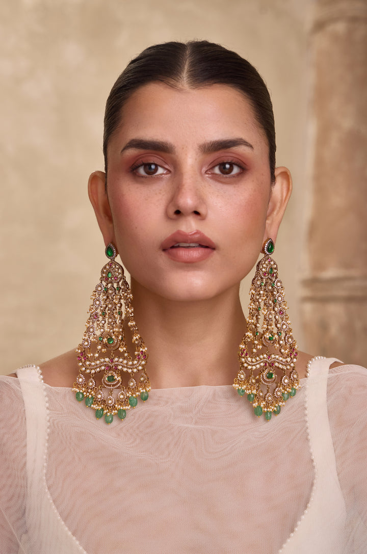 Tavisha Polki Chandbala Earrings