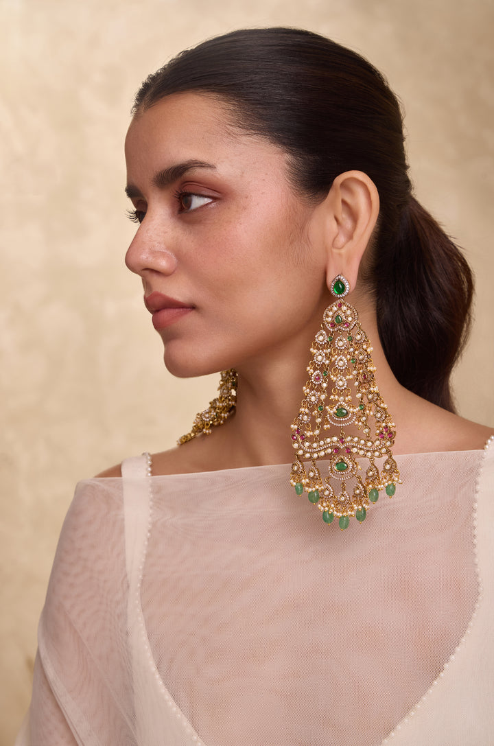 Tavisha Polki Chandbala Earrings
