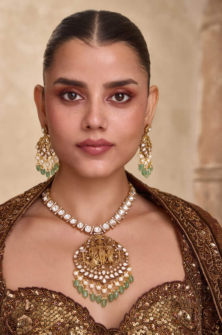 Zaeya Polki Ram Darbaar Necklace Set