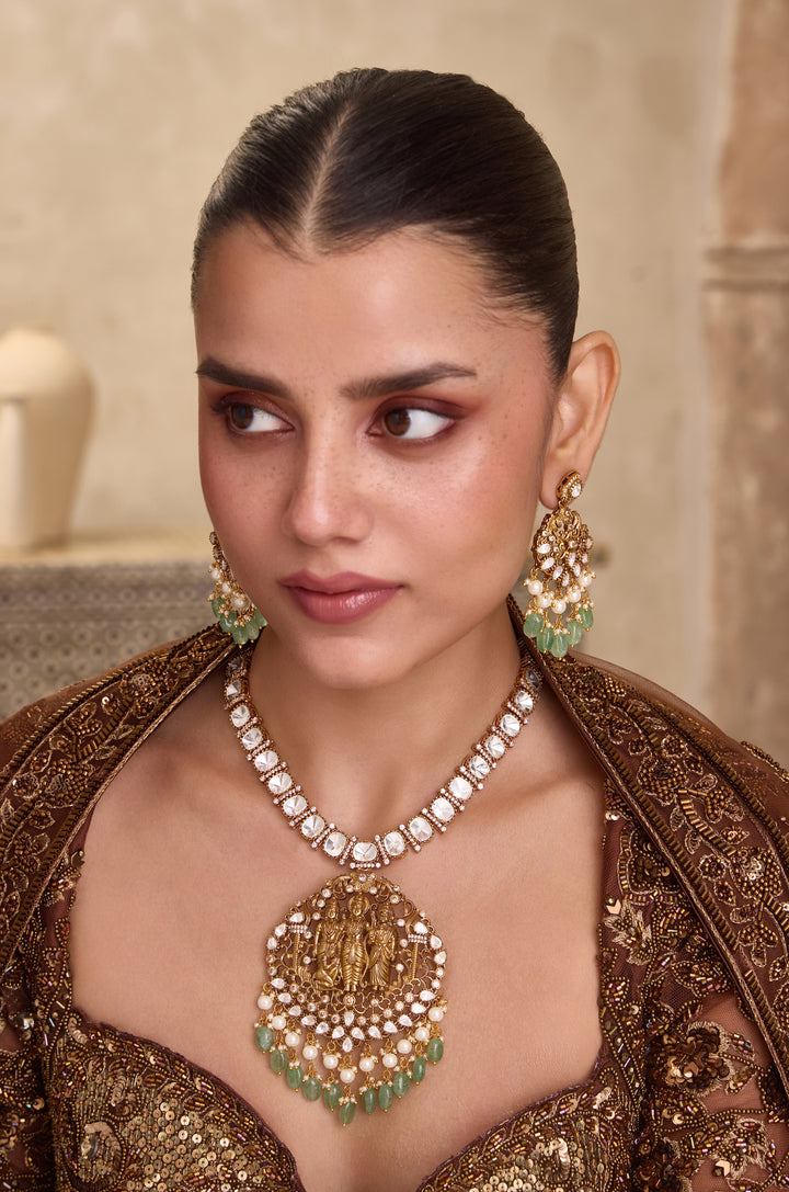 Zaeya Polki Ram Darbaar Necklace Set