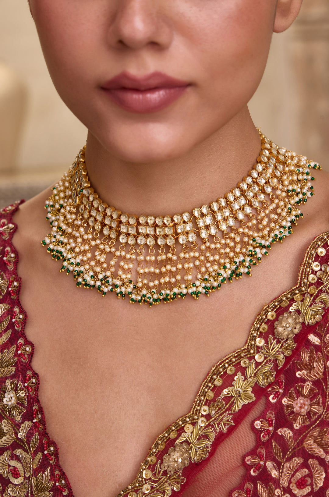 Eesha Kundan Pearls Necklace