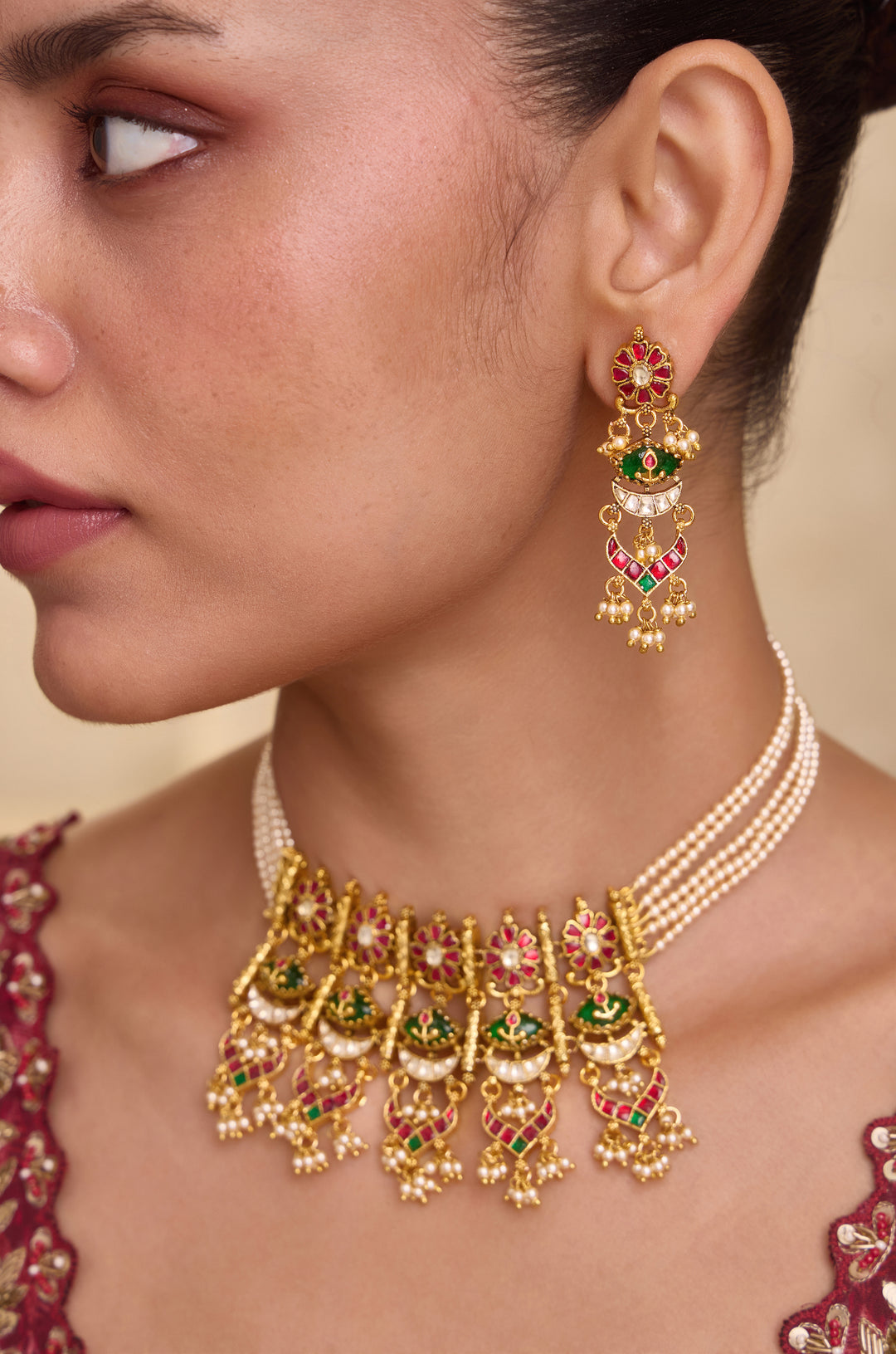Roohi Kundan Necklace Set