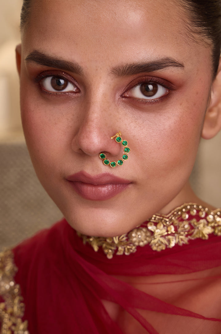 Gulrukh Green Nosepin