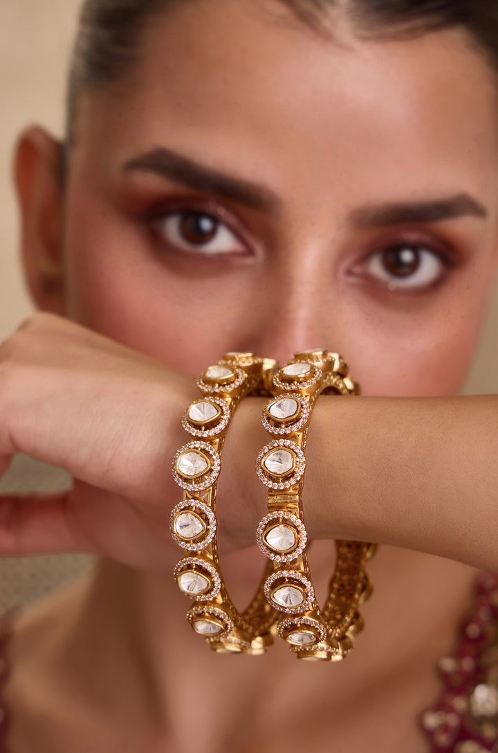 Poorni Polki Bangles - Set of 2