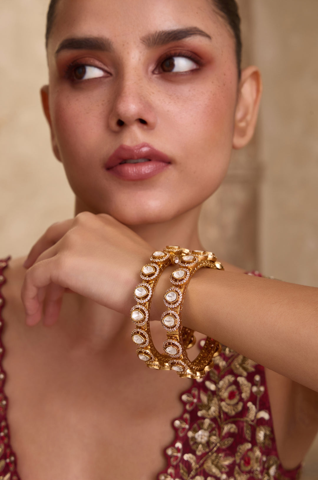 Poorni Polki Bangles - Set of 2