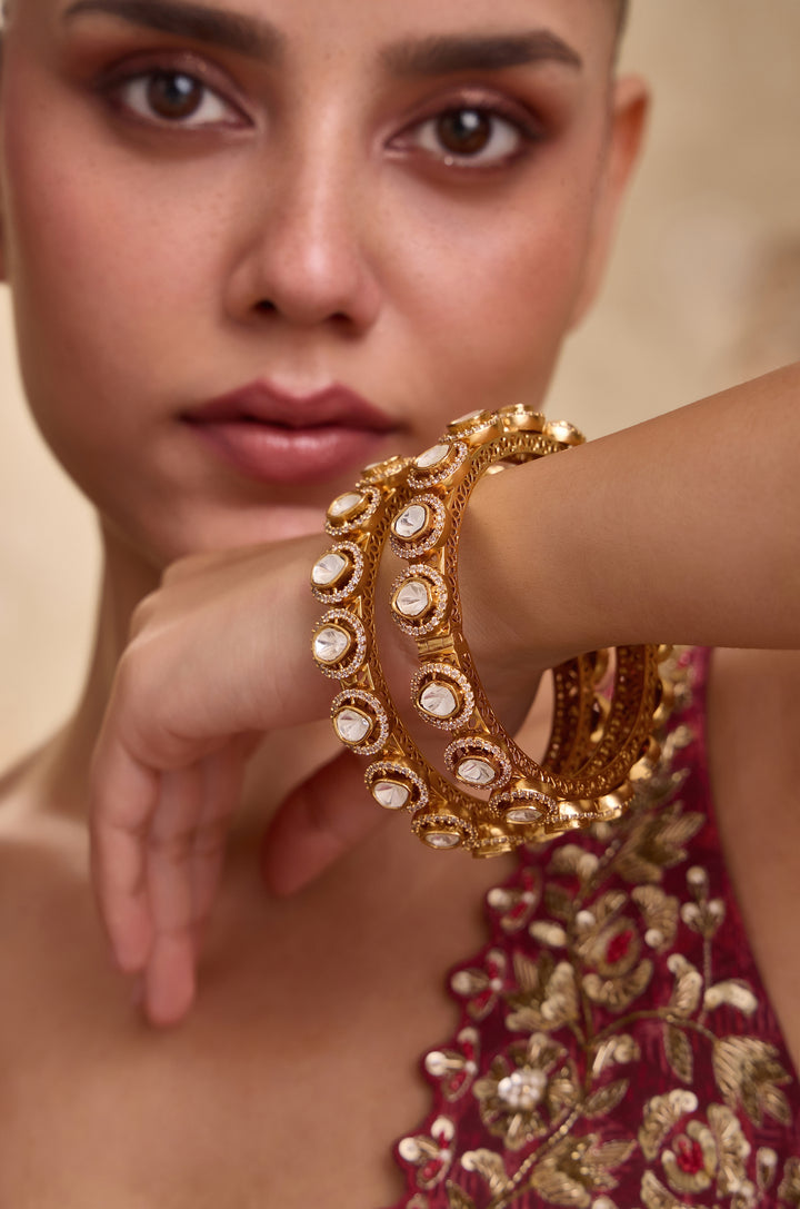 Poorni Polki Bangles - Set of 2