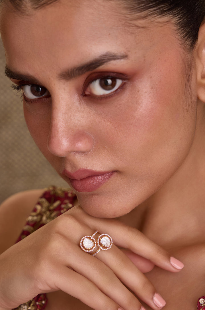 Pria Dual Polki Ring