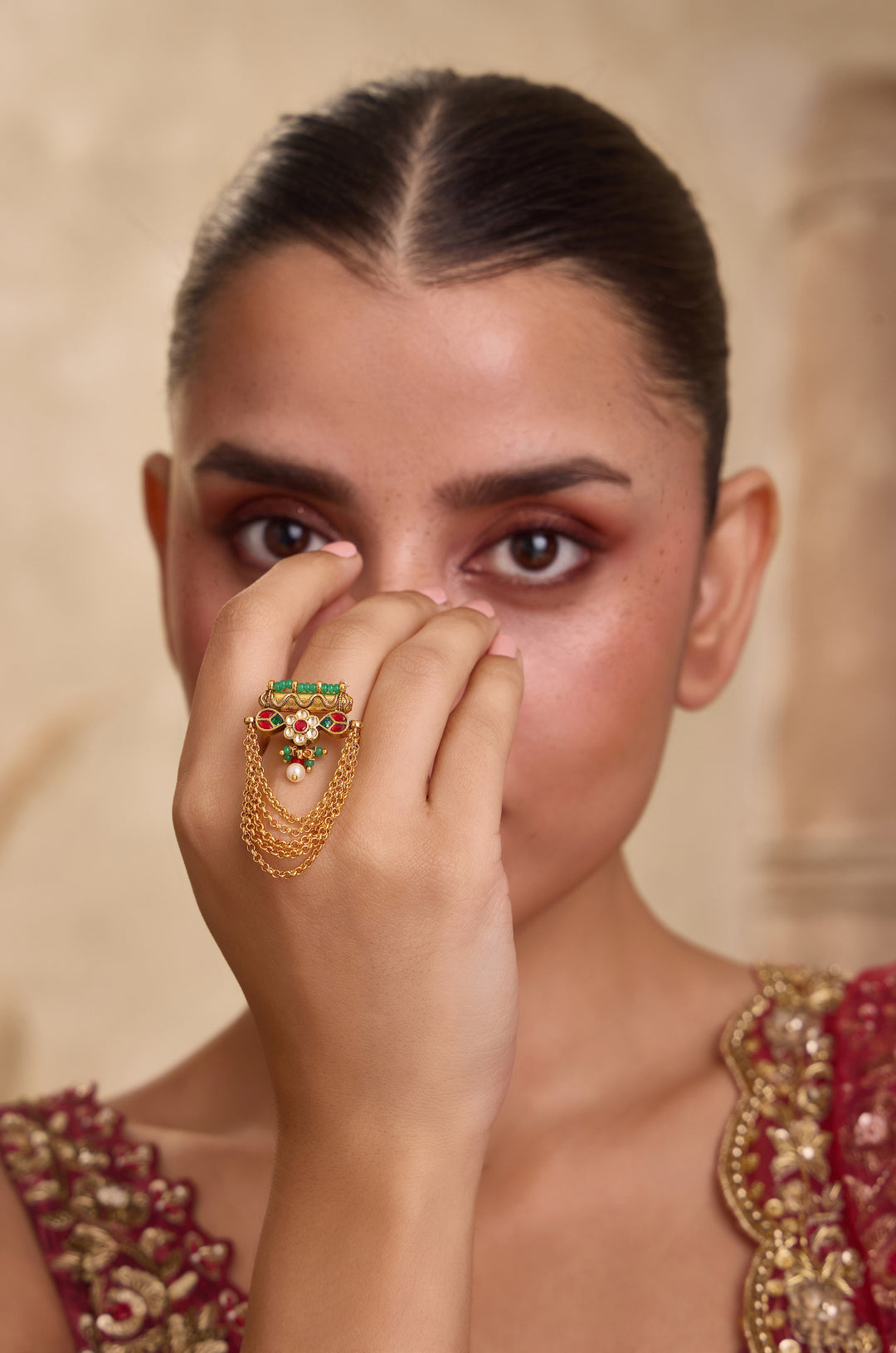 Meherzaan Kundan Ring