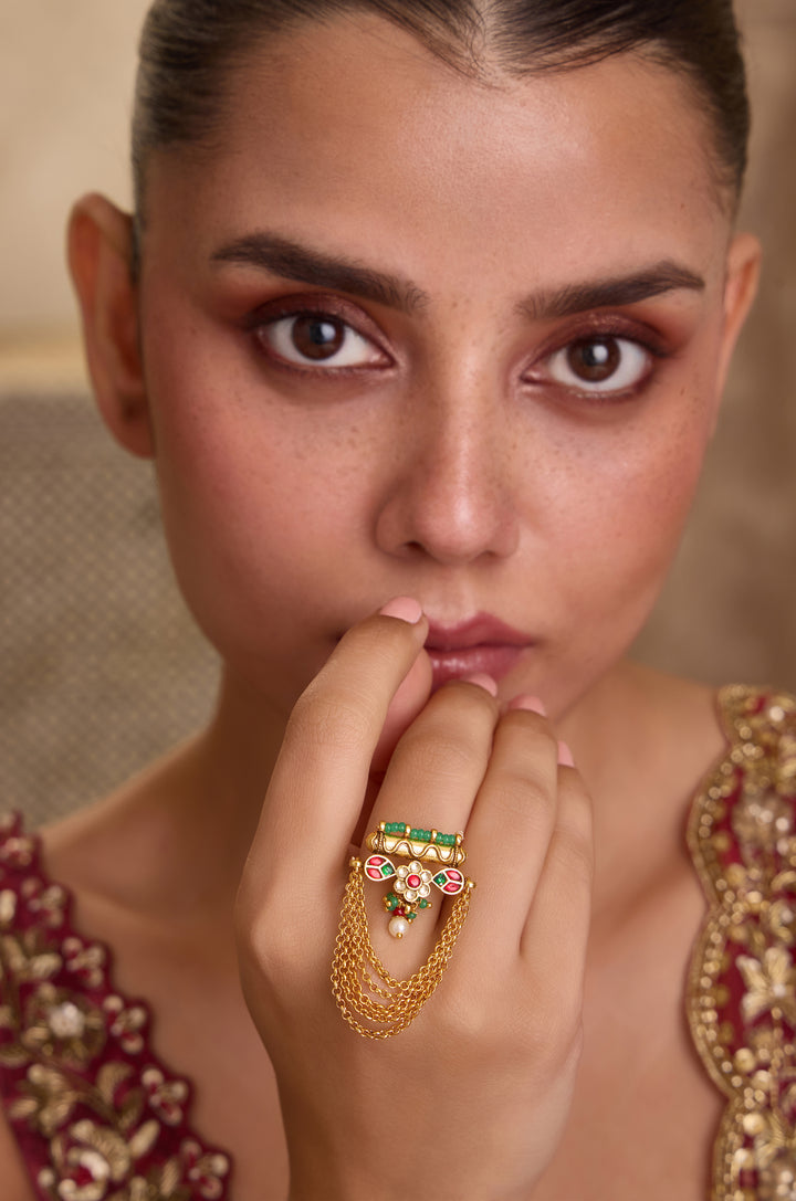 Meherzaan Kundan Ring