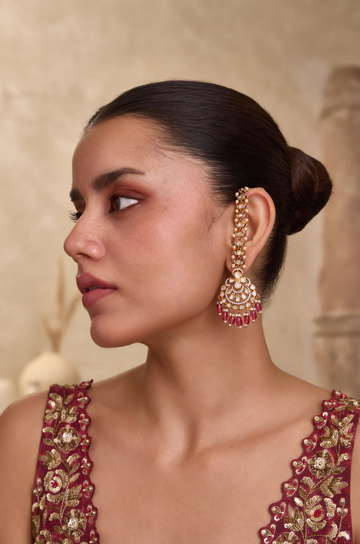 Meher Polki Kaan Chain Earrings