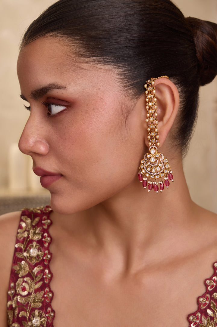 Meher Polki Kaan Chain Earrings