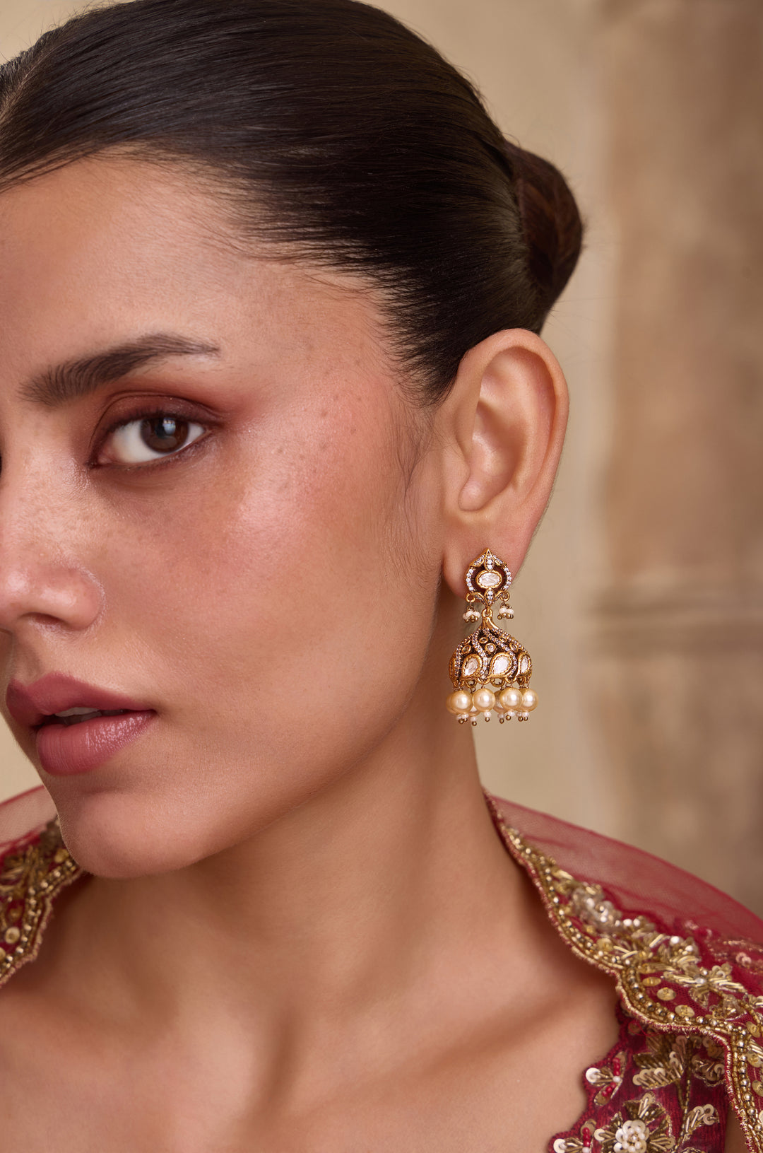 Emma Polki Jhumka Earrings