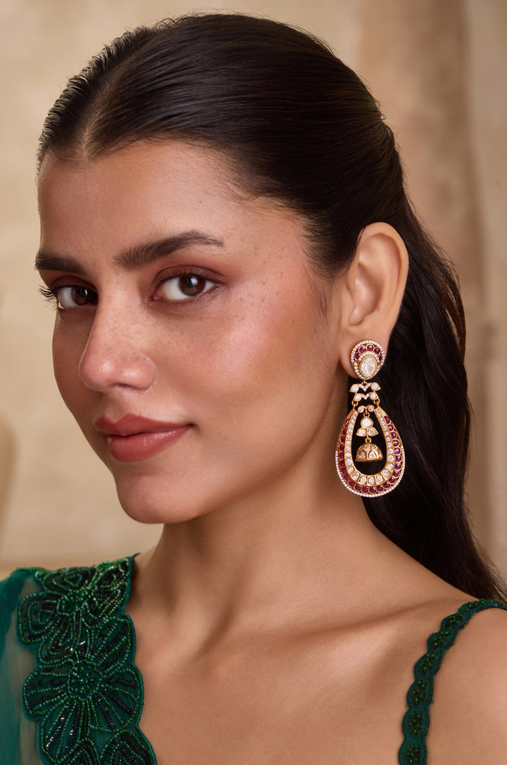 Prachi Polki Jhumki Earrings