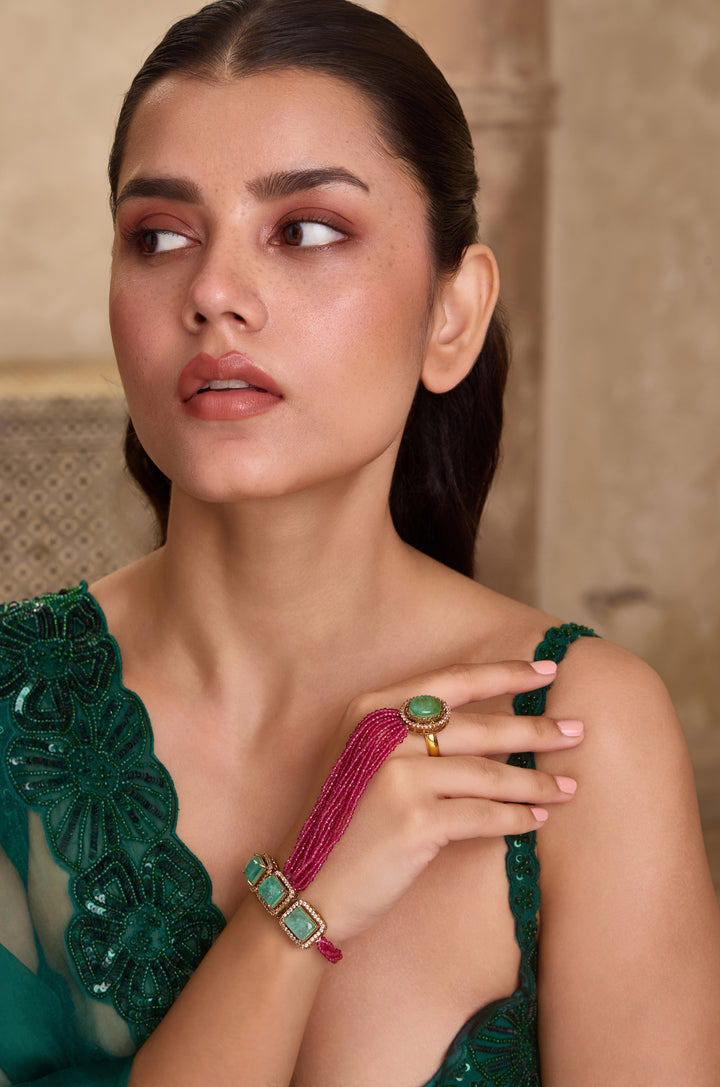 Saiya Pink Hathphool Bracelet