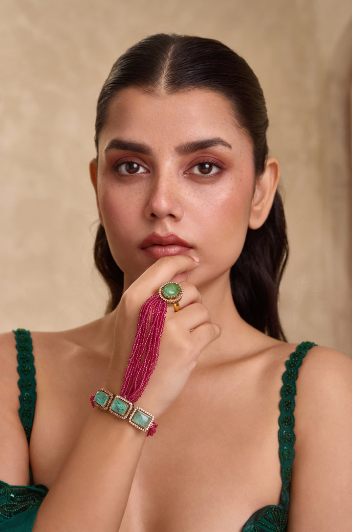 Saiya Pink Hathphool Bracelet