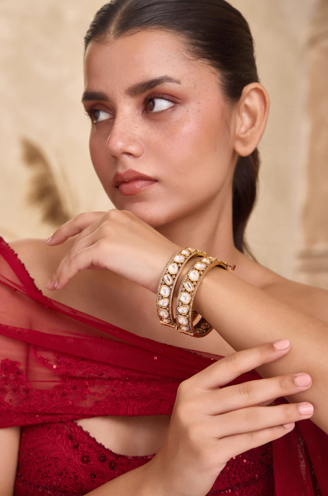 Suhasini Polki Bangles - Set of 2