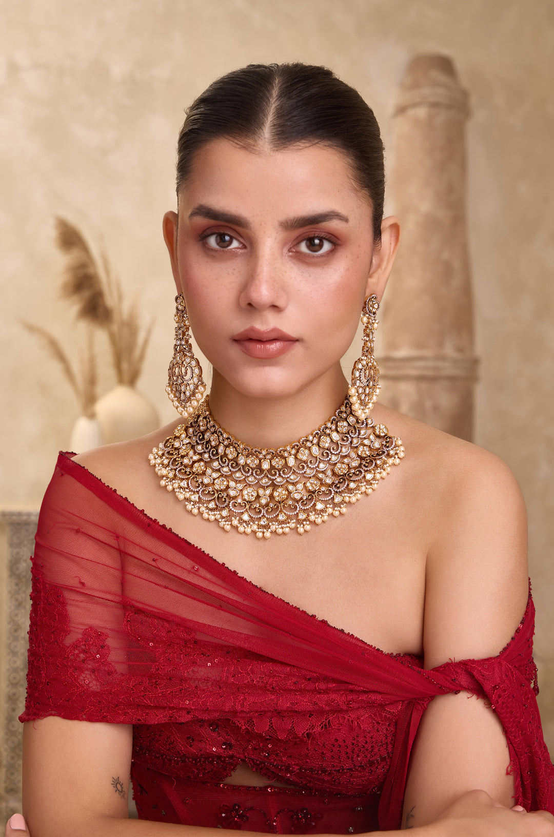 Priha Polki Necklace Set