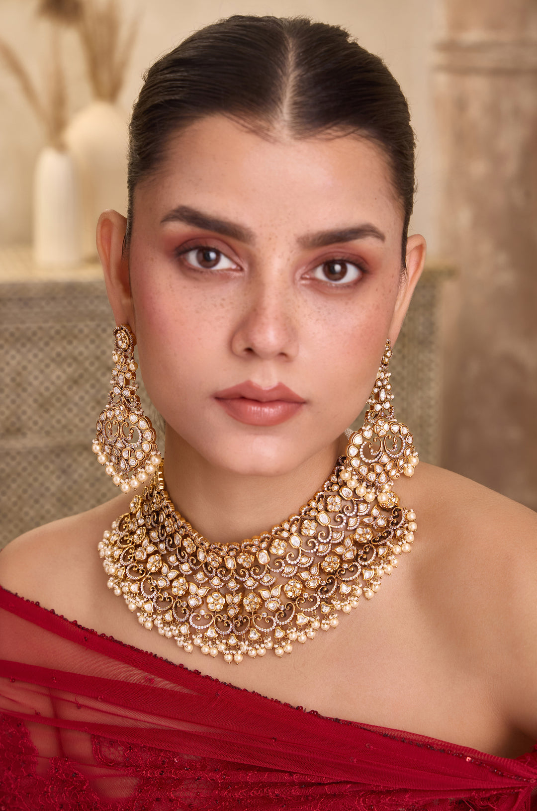 Priha Polki Necklace Set