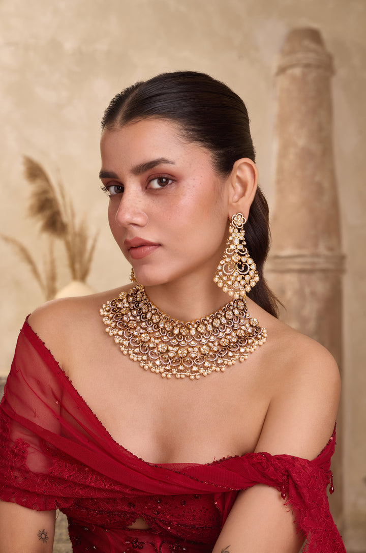 Priha Polki Necklace Set