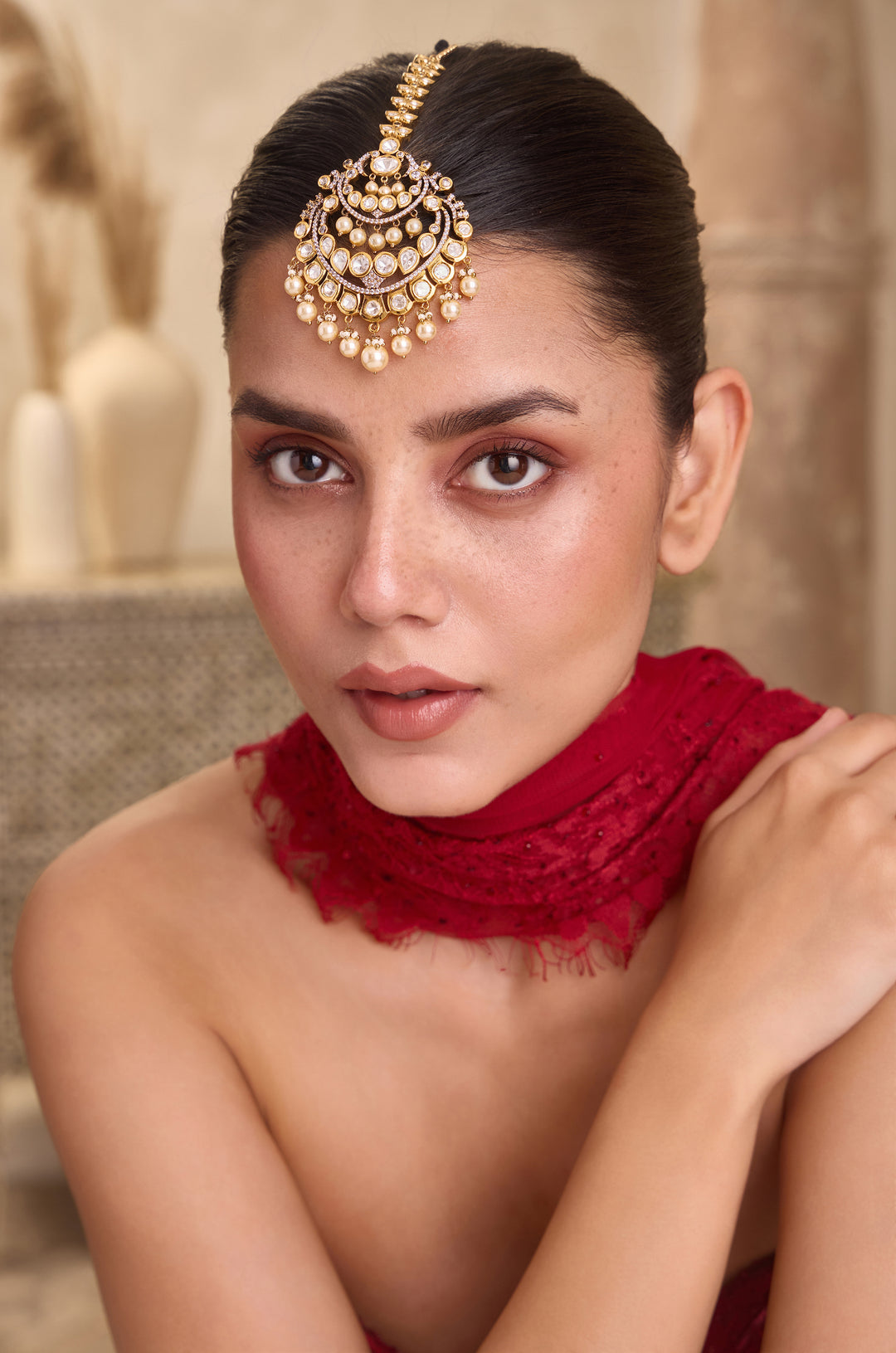 Anaya Polki Maangtikka