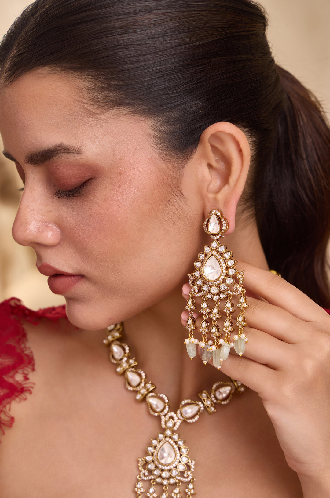 Farida Polki Necklace Set