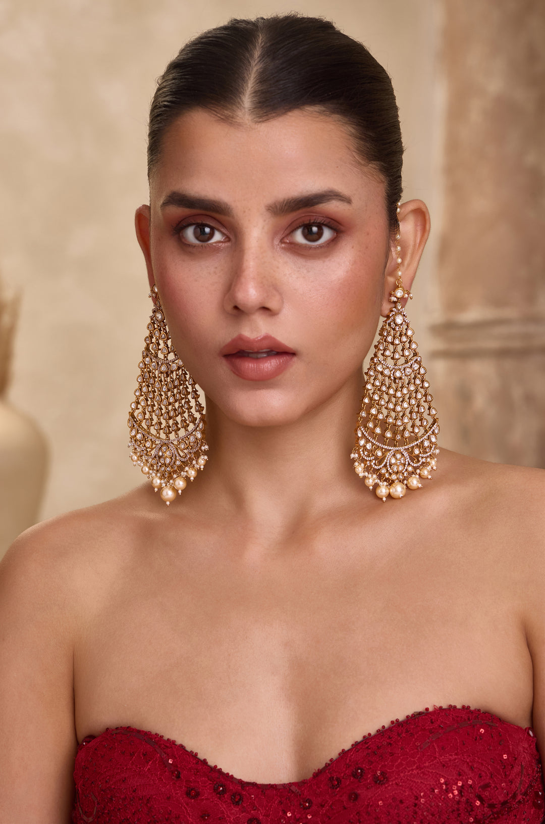 Tarini Polki Statement Earrings