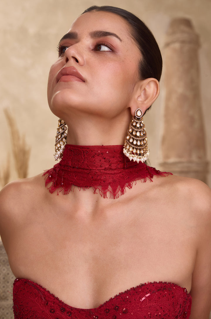 Aabroo Jhoomar Polki Earrings