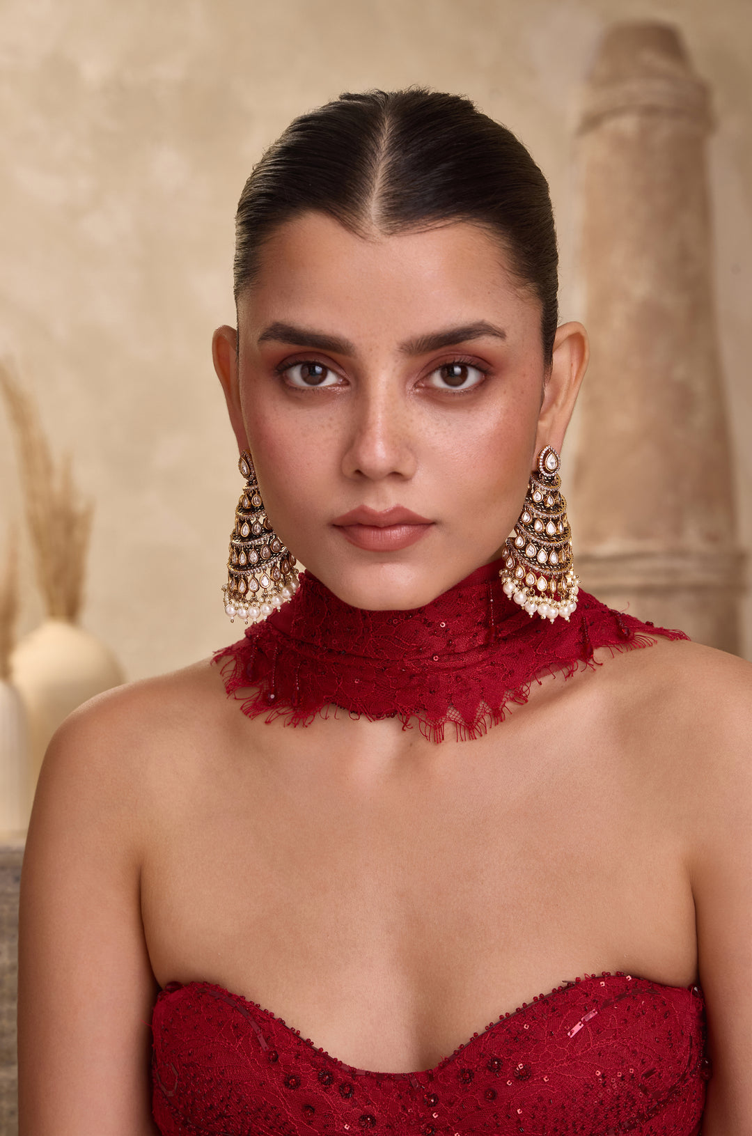 Aabroo Jhoomar Polki Earrings