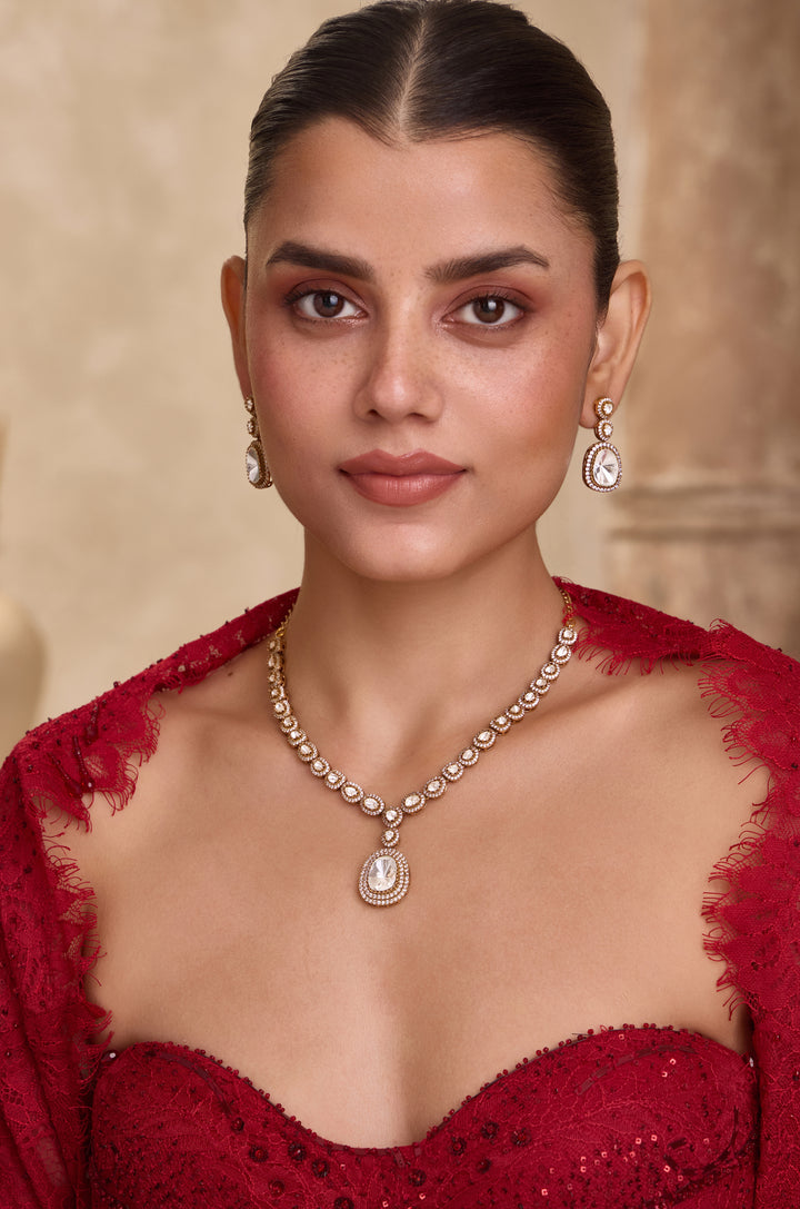 Nishtha Polki Necklace Set