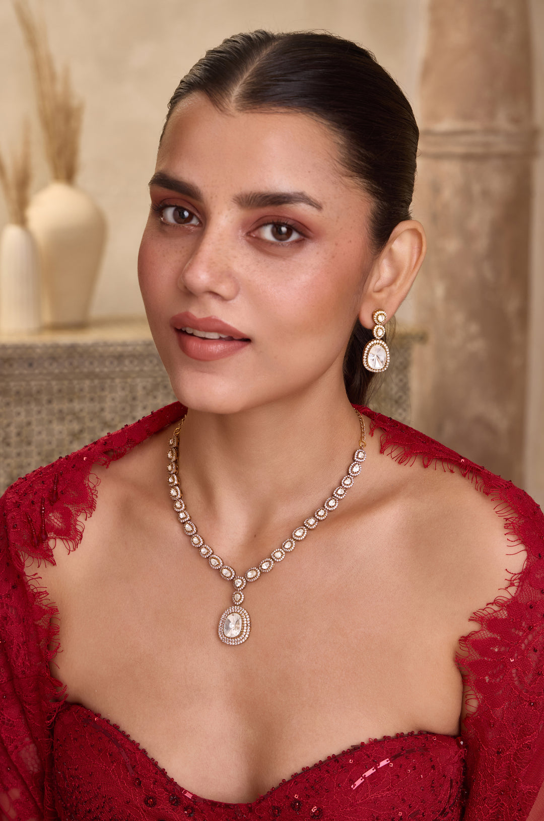 Nishtha Polki Necklace Set