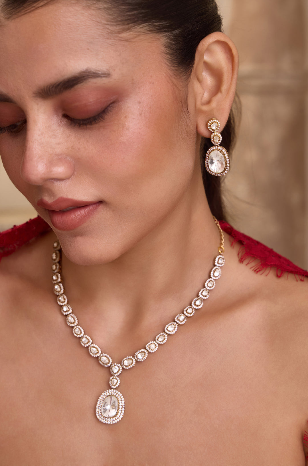 Nishtha Polki Necklace Set