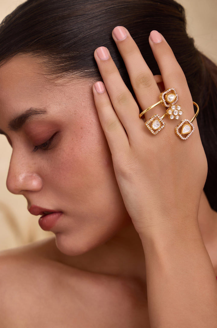 Twilight Polki Statement Ring