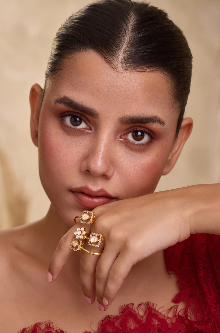 Twilight Polki Statement Ring