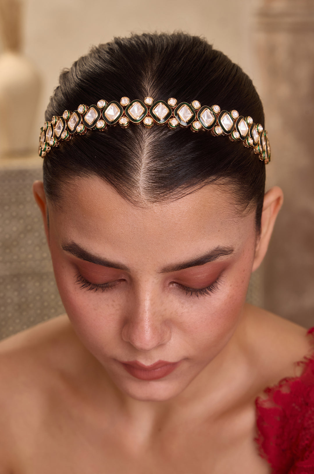 Inayat Green Polki Headband