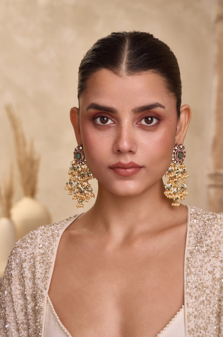 Shaniya Mint Polki Earrings