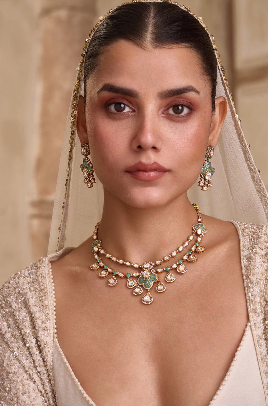 Anisha Polki Necklace Set