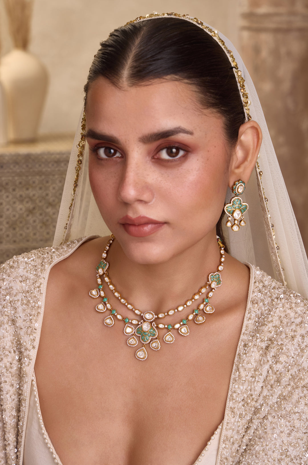 Anisha Polki Necklace Set