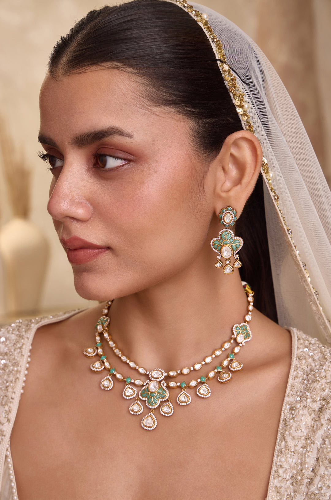 Anisha Polki Necklace Set