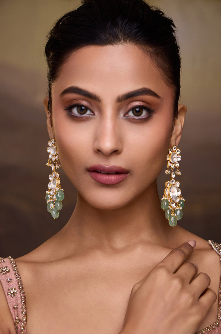 Mimi Mint Polki Earrings